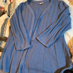 Blue Croft and barrel light cardigan